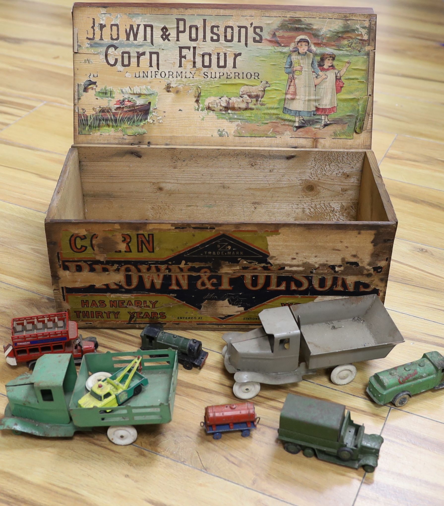 Rare Dinky Toys Castrol wagon, and others